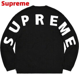M【Supreme Back Logo Sweater Black シュプリーム バック ロゴ セーター ニット 黒 ブラック 2020SS】