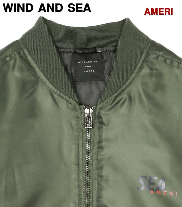 楽天市場】M【WIND AND SEA AMERI x WDS MA-1 JACKET / OLIVE (AMR-01  