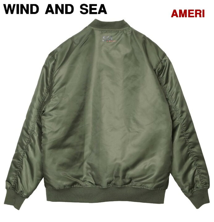 楽天市場】M【WIND AND SEA AMERI x WDS MA-1 JACKET / OLIVE (AMR-01 