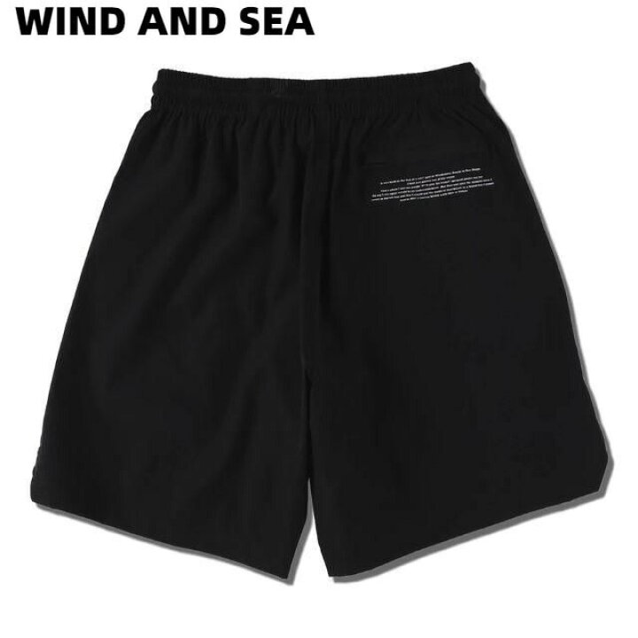 楽天市場】L【WIND AND SEA WDS NYLON SHORTS / BLACK (20S2-PT-01 