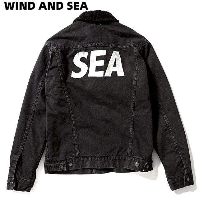 特注生産 AND WIND SEA 3 ボアジャケット デニム MINEDENIM × Gジャン/デニムジャケット