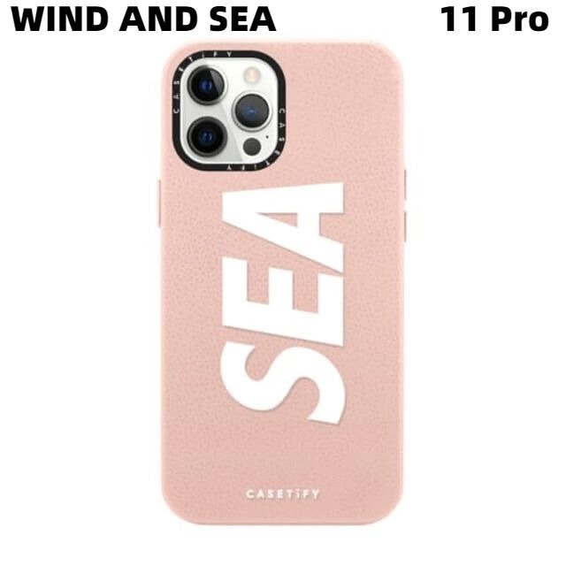 iPhone 11 Pro【WIND AND SEA CASETiFY X WDS LEATHER CASE FOR IPHONE / LIGHT  PINK iPhone 11 Pro ケースティファイ X ウィンダンシー レザー ケース フォー アイフォーン 11 プロ 2020FW  2020AW 
