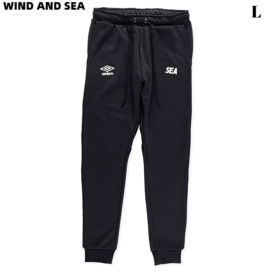 L【WIND AND SEA UMBRO X WDS JOGGER PANTS / BLACK (UMB-09) アンブロ X ウィンダンシー  ジョガー パンツ / ブラック 黒】 | HEAVENS