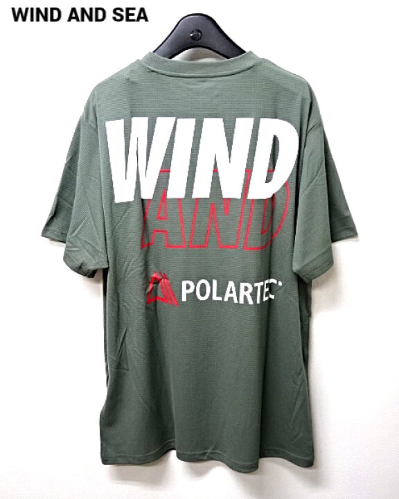 楽天市場】M【WIND AND SEA POLARTEC POWER DRY S/S TEE / SAGE_GREEN 