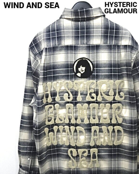 楽天市場】【WIND AND SEA HYSTERIC GLAMOUR x WDS CHECK SHIRT WDS-C  