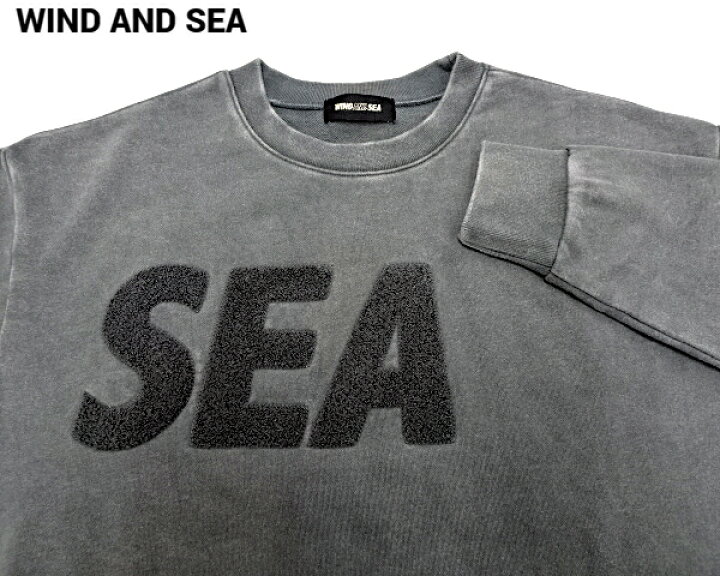 楽天市場】【WIND AND SEA SEA CHENILLE EMB SULFUR CREW NECK 
