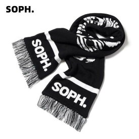 【SOPH.20 MUFFLER ソフネット マフラー SOPHNET. メンズ ストール スカーフ soph.20 scarf SOPH.設立20周年記念 BLACK 黒 ブラック】