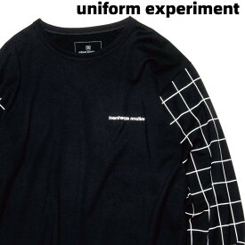 4【uniform experiment L/S GRAPH CHECK CUT&SEWN UE-200011 BLACK ユニフォームエクスペリメント カットソー ロンTシャツ SOPHNET. ソフネット】