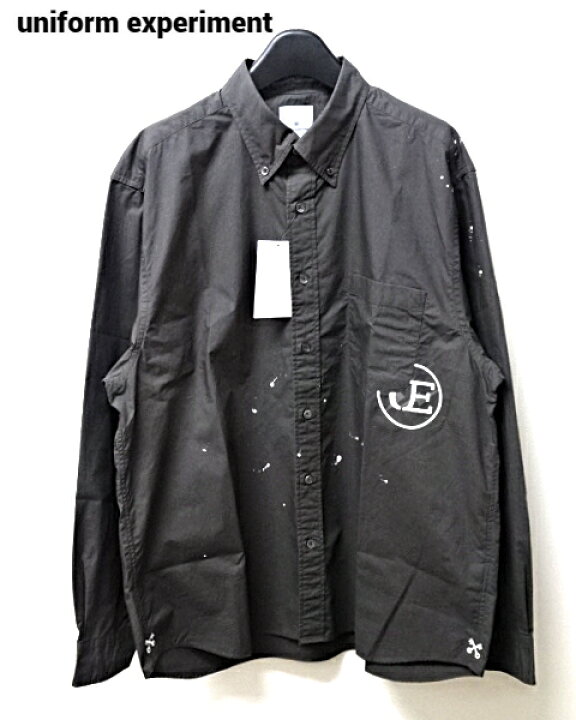 楽天市場】3 29,700円【uniform experiment DRIPPING BIG B.D SHIRT UE 