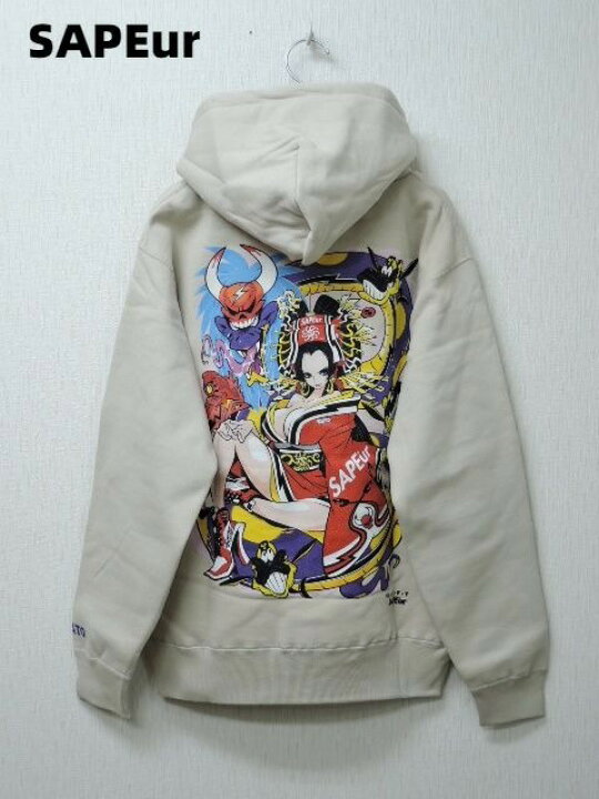 楽天市場】M【ONEPIECE x SAPEur BoaHancock HOODIE SAND ワンピース x  