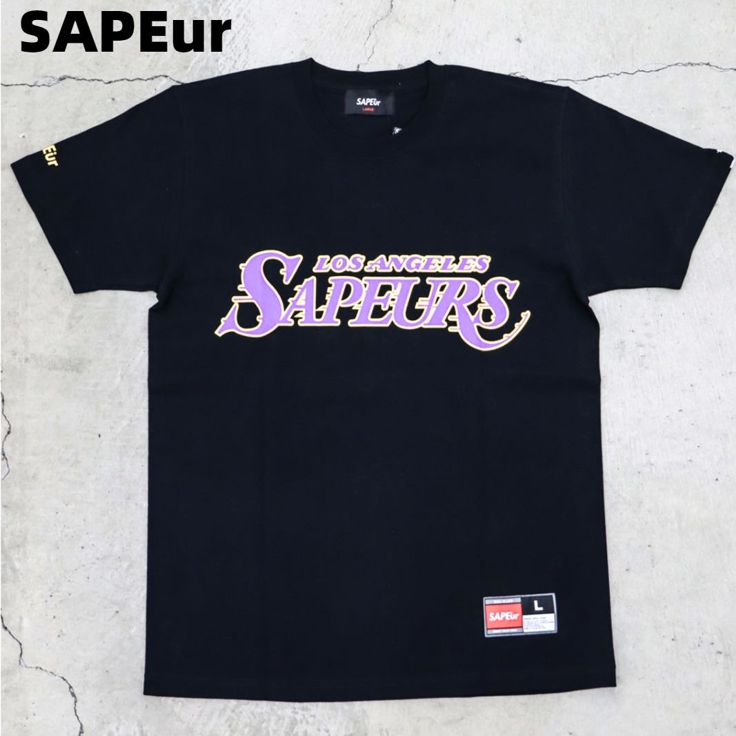 XL【SAPEur Rest With The Angeles U.S.A S/S Tshirt サプール Tシャツ レイカーズカラー】 |  HEAVENS