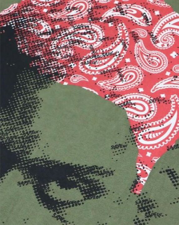 楽天市場】#人気 L【SAPEur 5th anniv. REDPaisleyHead S/S Tshirt 