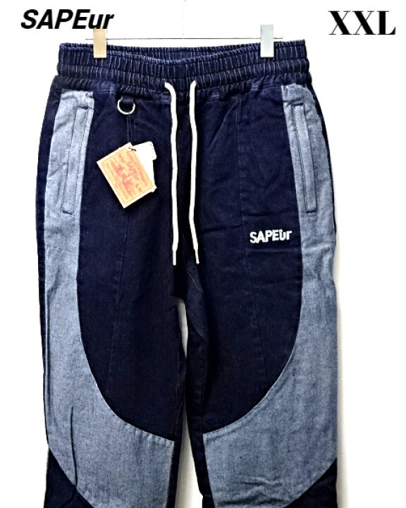楽天市場】XXL【SAPEur DENIM TRACK PANTS INDIGO サプール デニム 