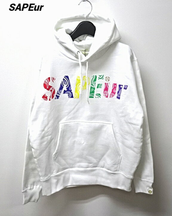 楽天市場】S【SAPEur MULTI BANDANA LOGO HOODIE White サプール 