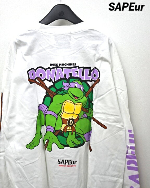 楽天市場】XL【SAPEur TURTLES L/S TEE WHITE サプール タートルズ 