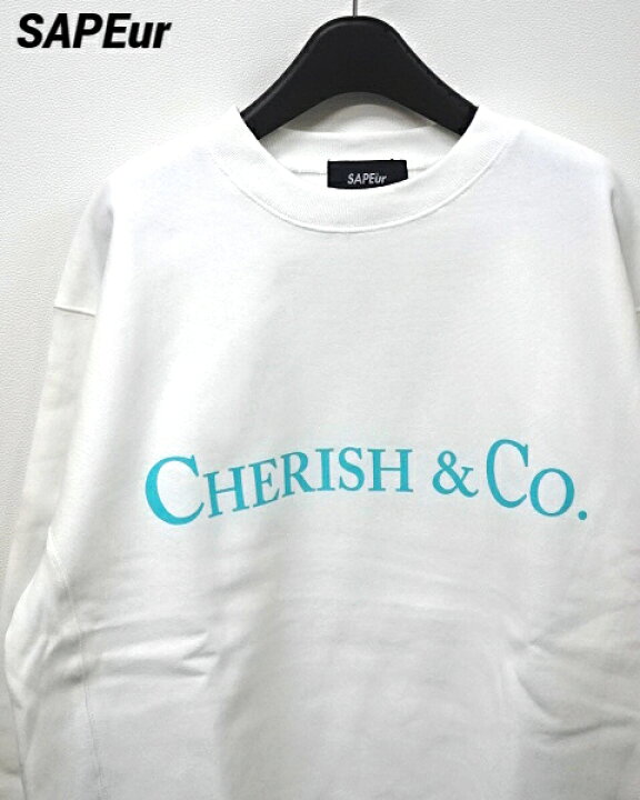 楽天市場】【SAPEur Cherish&co CREWNECK SWEAT WHITE サプール  