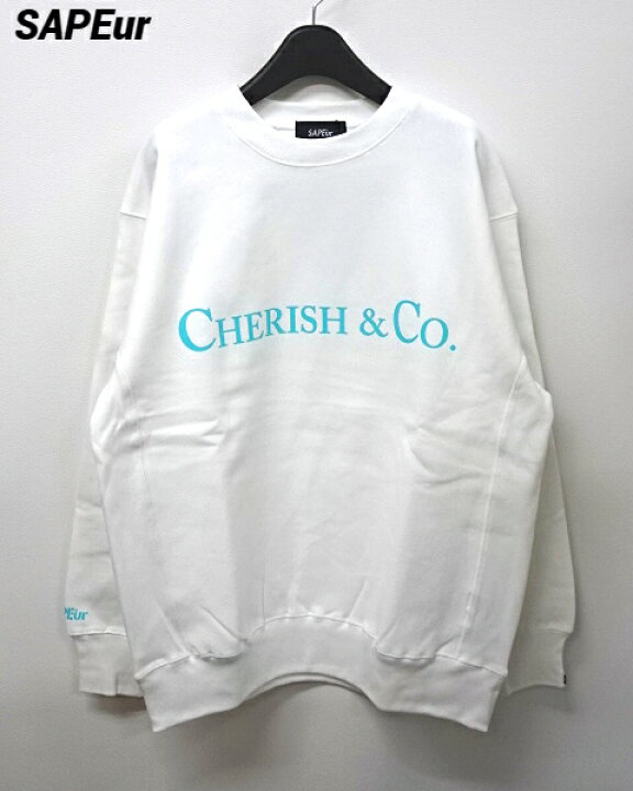 楽天市場】【SAPEur Cherish&co CREWNECK SWEAT WHITE サプール  