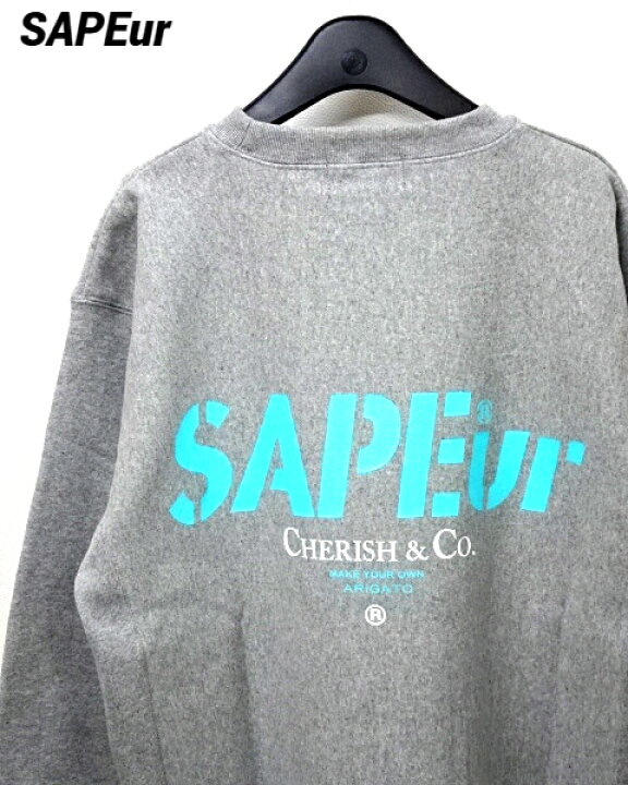 楽天市場】【SAPEur Cherish&co CREWNECK SWEAT GRAY サプール  
