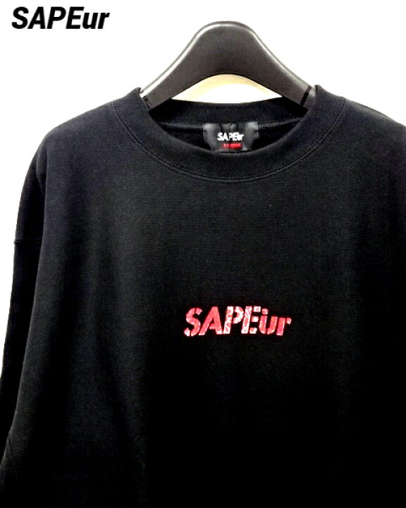 楽天市場】【SAPEur RED LEOPARD HEAD CREWNECK SWEAT BLACK サプール  