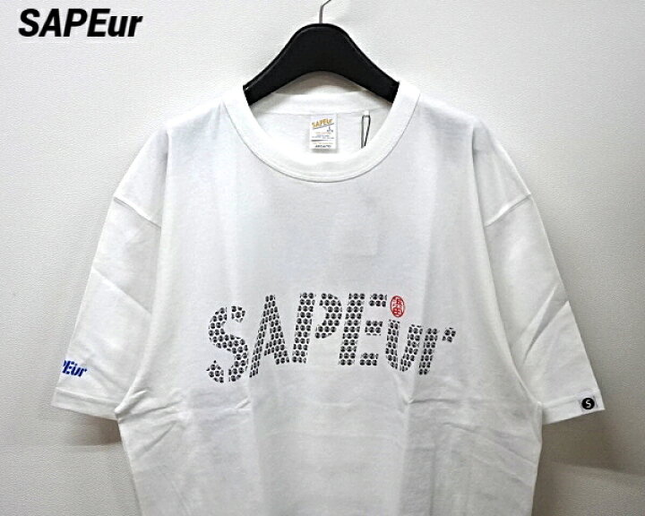 楽天市場】【SAPEur × MASATOSHI HAMADA 印鑑LOGO S/S TEE WHITE/BLUE 