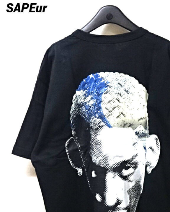楽天市場】【SAPEur THE GREAT WAVE 葛飾北斎 HEAD S/S TEE Black  