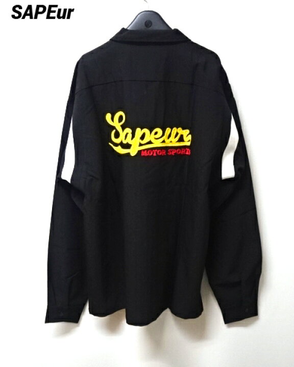 楽天市場】【SAPEur BOWLING SHIRT A0023-327 BLACK サプール