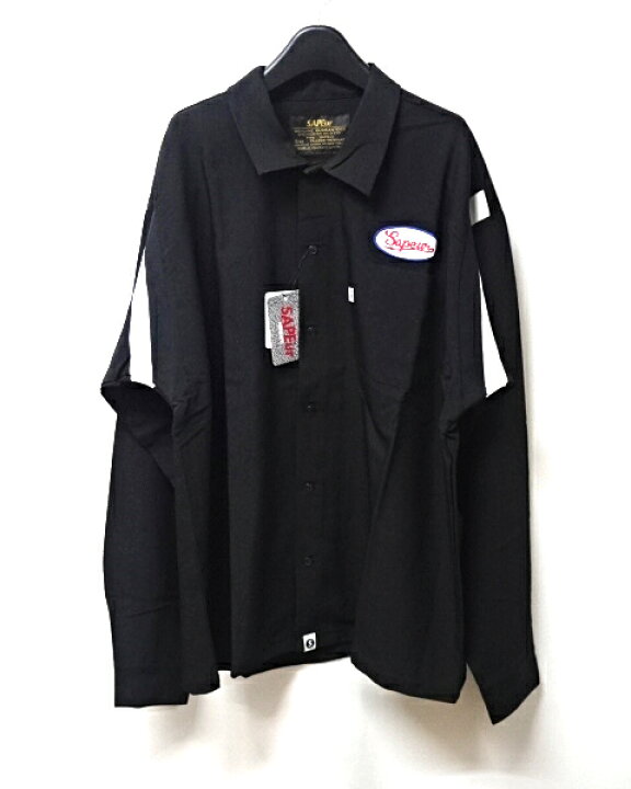 楽天市場】【SAPEur BOWLING SHIRT A0023-327 BLACK サプール 