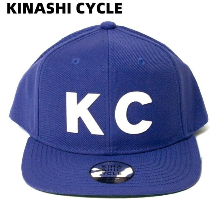 楽天市場】【KINASHI CYCLE スナップバックキャップ (KC) BLUE 木梨 