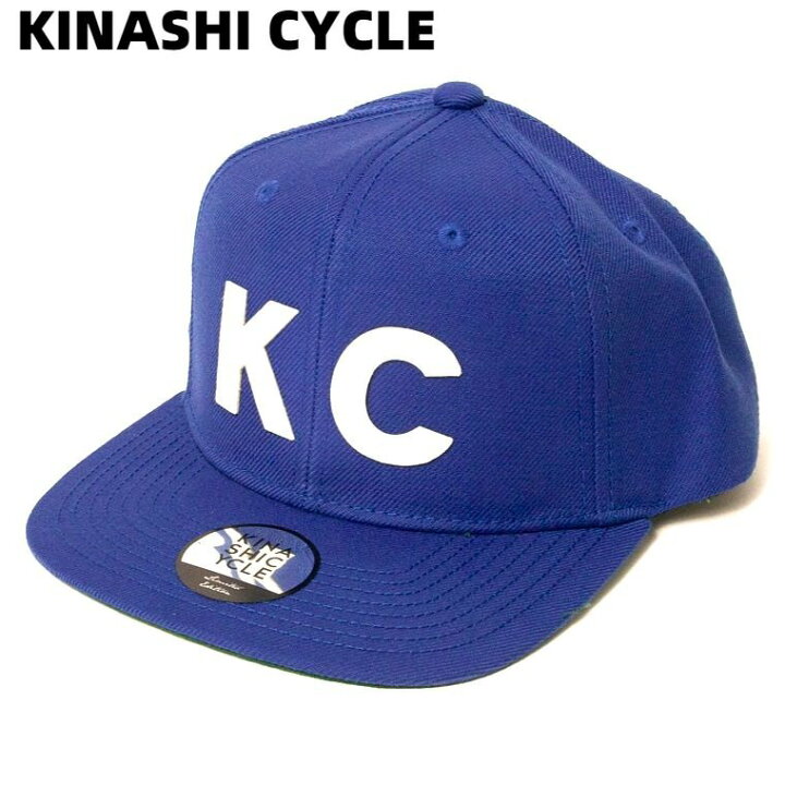 楽天市場】【KINASHI CYCLE スナップバックキャップ (KC) BLUE 木梨 