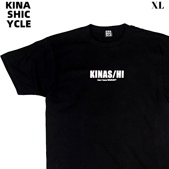 XL BLACK【木梨サイクル Tシャツ(KICKS/HI×木梨サイクル デザインA) KINASHI CYCLE キナシサイクル キックス 黒  ブラック 木梨憲武】 | HEAVENS