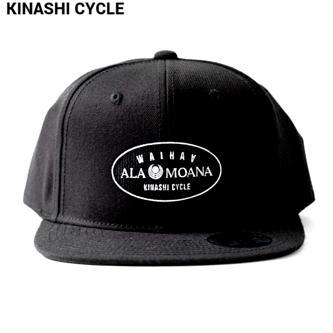 BLACK【KINASHI CYCLE スナップバックキャップ（ALA MOANA×木梨サイクル）アラモアナショッピングセンター 木梨サイクルコラボ  キナシサイクル 木梨憲武 帽子 黒 ブラック】 | HEAVENS