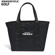 【KINASHI CYCLE GOLF ラウンドトートバッグ2 BLACK 木梨サイクル キナシサイクル ゴルフバック 黒 ブラ…