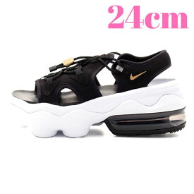 7(24cm)【国内正規品】【NIKE WMNS AIR MAX KOKO SANDAL BLACK/METALLIC GOLD-ANTHRACITE CI8798-002 ウィメンズ ナイキ エア マックス ココ サンダル レディース シューズ 黒/白 CI8798 002】