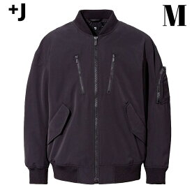 M【UNIQLO x JIL SANDER +J Over Size Blouson Black ユニクロ x ジルサンダー +J オーバーサイズブルゾン 黒 ブラック 2021ss】