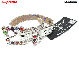 Medium【Supreme B.B. Simon Studded Dog Collar White シュプリーム ビービー サイモン スタッディド ドッグ カラー ホワイト 犬 首輪】