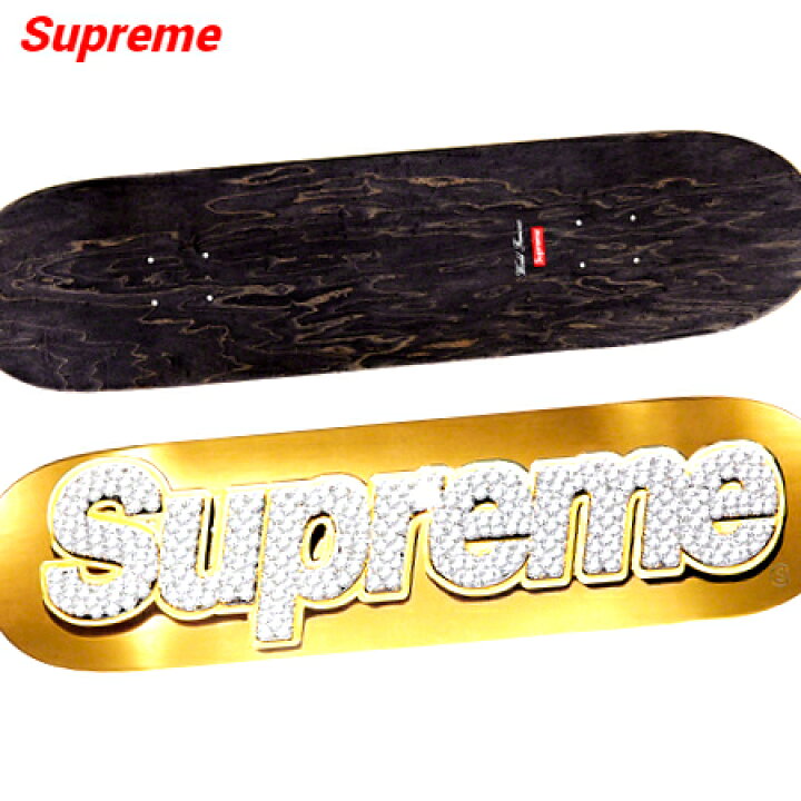 楽天市場】【Supreme Bling Box Logo Skateboard Gold シュプリーム 
