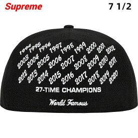 7-1/2 (59.6cm)【Supreme 21ss Champions Box Logo New Era Cap シュプリーム チャンピオンズ ボックス ロゴ ニューエラ キャップ 黒 ブラック 2021ss】