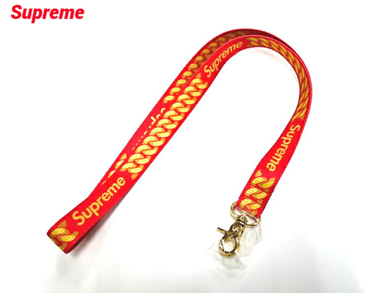 楽天市場】【Supreme Cuban Links Lanyard Red シュプリーム キューバ  