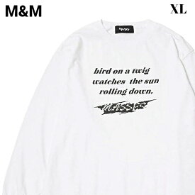 XL【M&M CUSTOM PERFORMANCE M&M × MASSES PRINT L/S T-SHIRT P-1 FP WHITE エムアンドエム x マシス ロンTシャツ ホワイト】