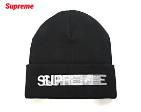 【Supreme 23ss Motion Logo Beanie Black シュプリーム モーションロゴ ビーニー ニットキャップ ブラック 2023ss】