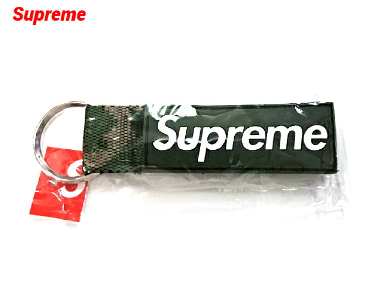 楽天市場】人気カラー【Supreme Webbing Keychain Green Camo  