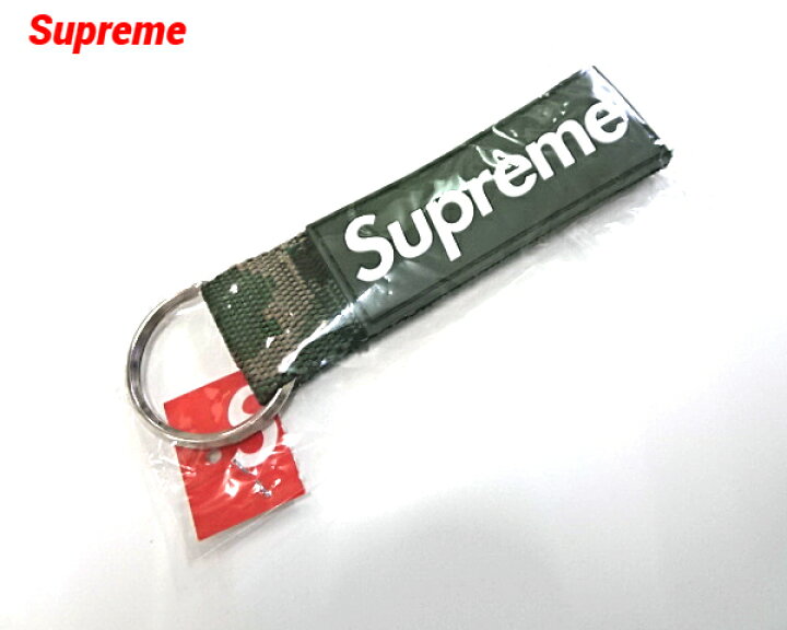 楽天市場】人気カラー【Supreme Webbing Keychain Green Camo 