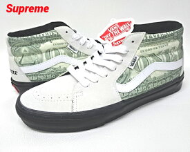 9.5(27.5cm)【Supreme Vans Dollar Skate Grosso Mid White シュプリーム バンズ スニーカー ヴァンズ 2023ss】
