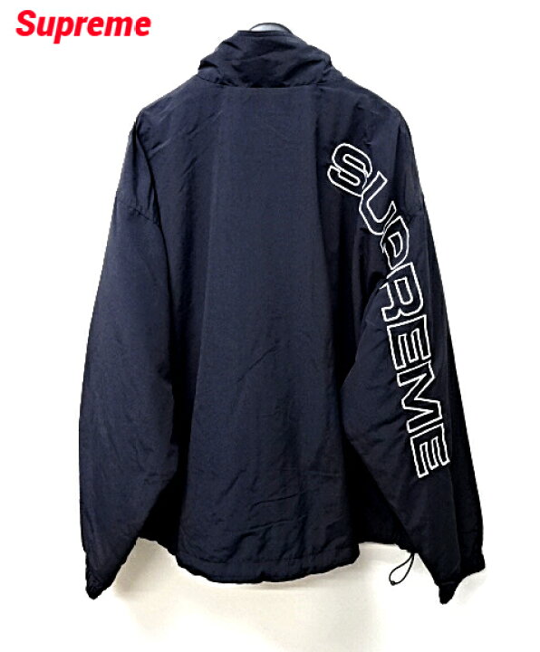 楽天市場】L【Supreme 23FW Spellout Embroidered Track Jacket Black 
