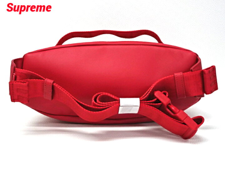 楽天市場】【Supreme Leather Waist Bag Red シュプリーム レザー  