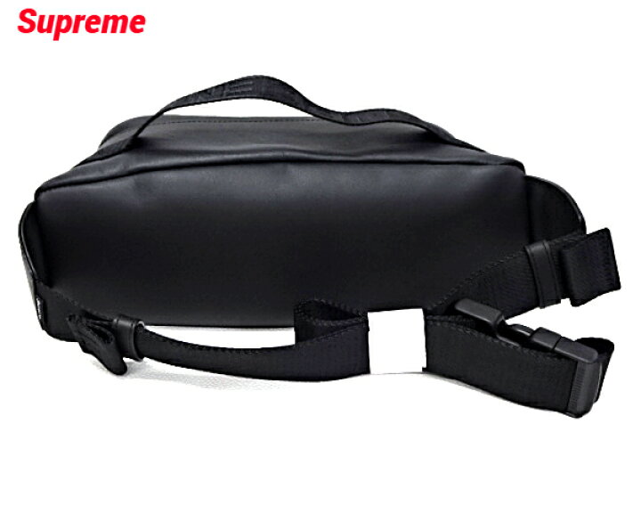 楽天市場】#人気【Supreme Leather Waist Bag Black シュプリーム  