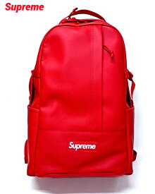 【Supreme Leather Backpack Red シュプリーム レザー バックパック リュック バッグ レッド 2023AW 2023FW】
