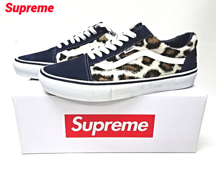 楽天市場】9.5(27.5cm)【VANS Leopard Skate Old Skool Supreme 