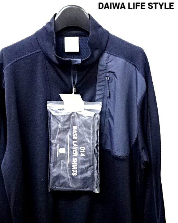 楽天市場】L【DAIWA LIFE STYLE BASE LAYER HALFZIP SHIRTS NAVY 
