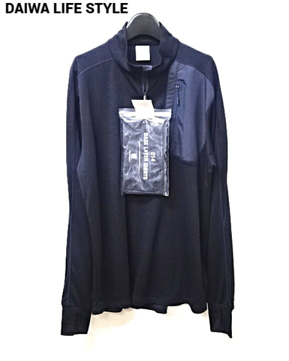 楽天市場】L【DAIWA LIFE STYLE BASE LAYER HALFZIP SHIRTS NAVY 
